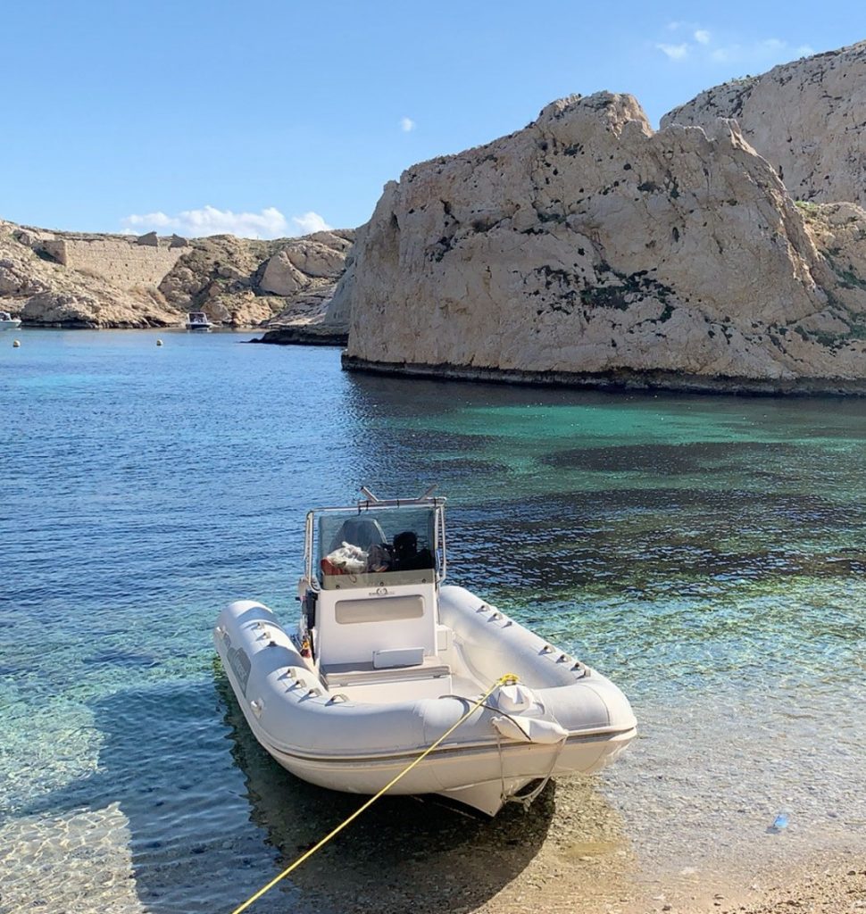 Rigid-hulled inflatable boat (Capelli Tempest 530; Stewart) at JJ Boat Rental Marseille